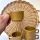 Vintage stoneware coffee cups