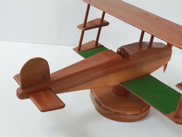 Avion pivotant sur socle vintage en teck - Années 60