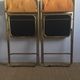 Paire de chaises Lafuma velours moutarde vintage 60/70’s