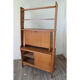 Bibliothèque avec secrétaire vintage en bois 1950