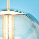 Lustre Limburg in brass with smoked glass ball, Germany, 1970s