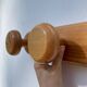 1980 pine wood wall coat rack