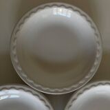 Set of 4 Festons soup plates by Pierre Motton Gien 1970