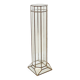 Art Deco glass and zinc pedestal column