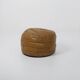 Round leather pouf De Sede from the 1970s.