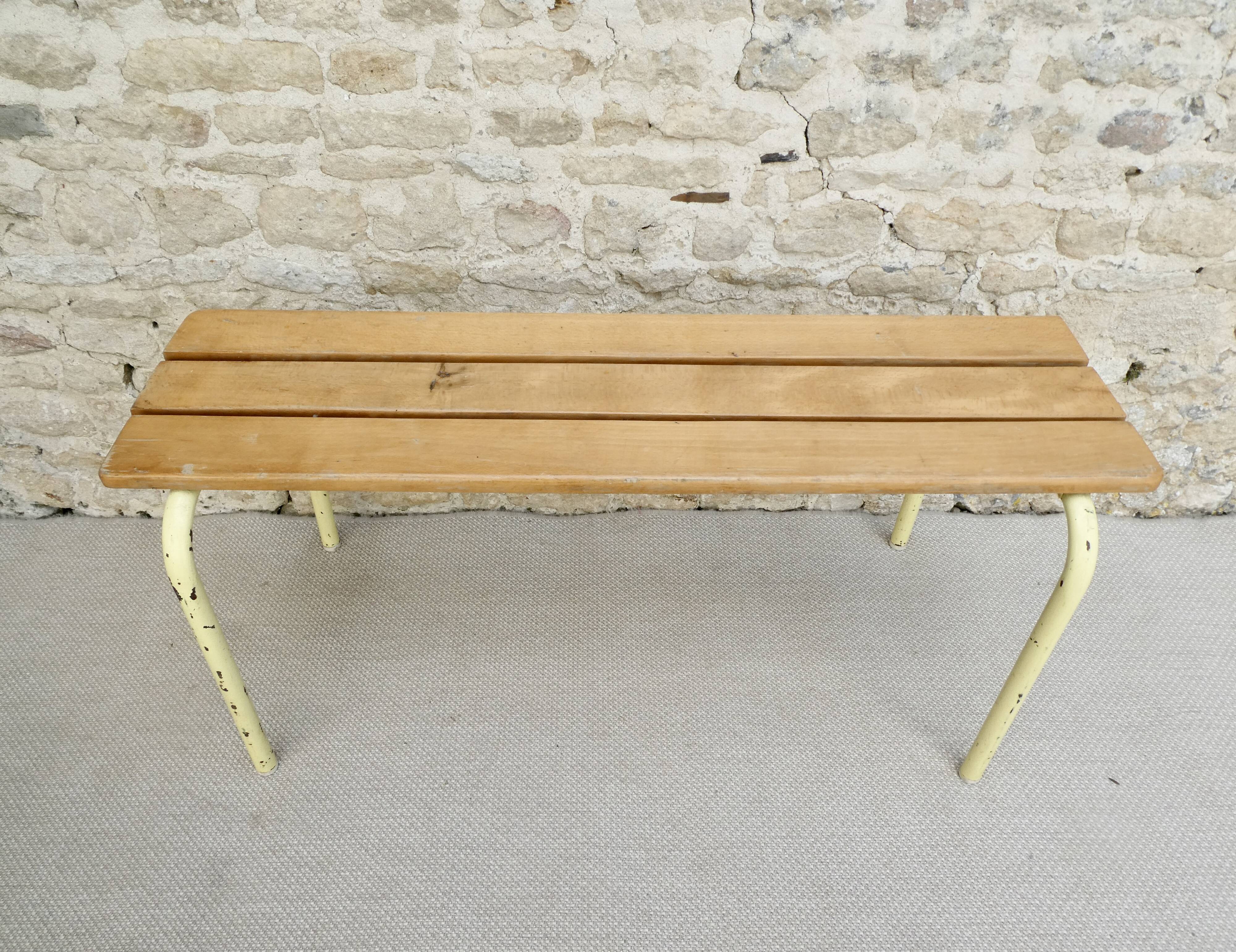 School bench from the 80s
