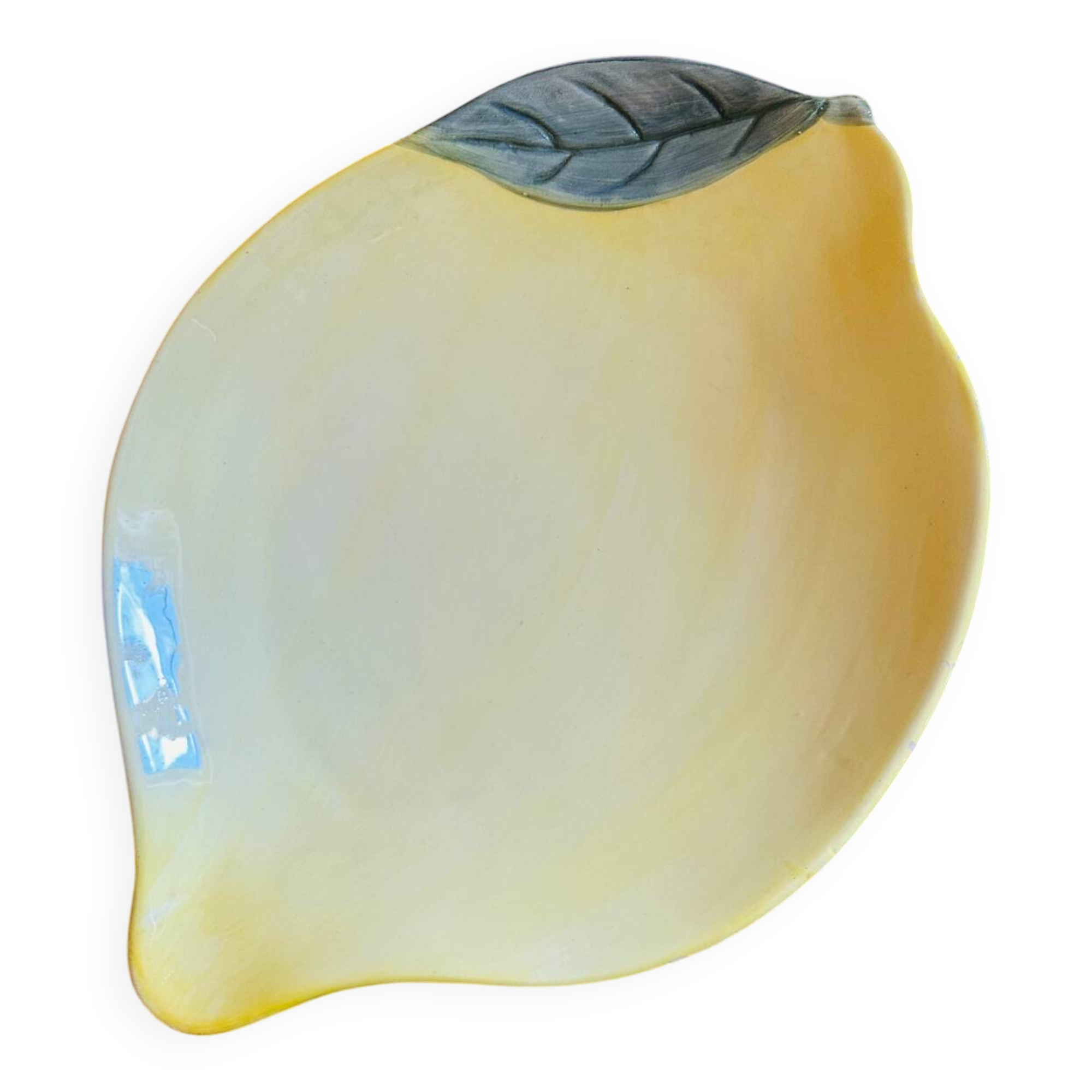 Vintage lemon slipware dish