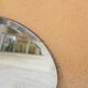 Vintage art deco bevelled oval mirror