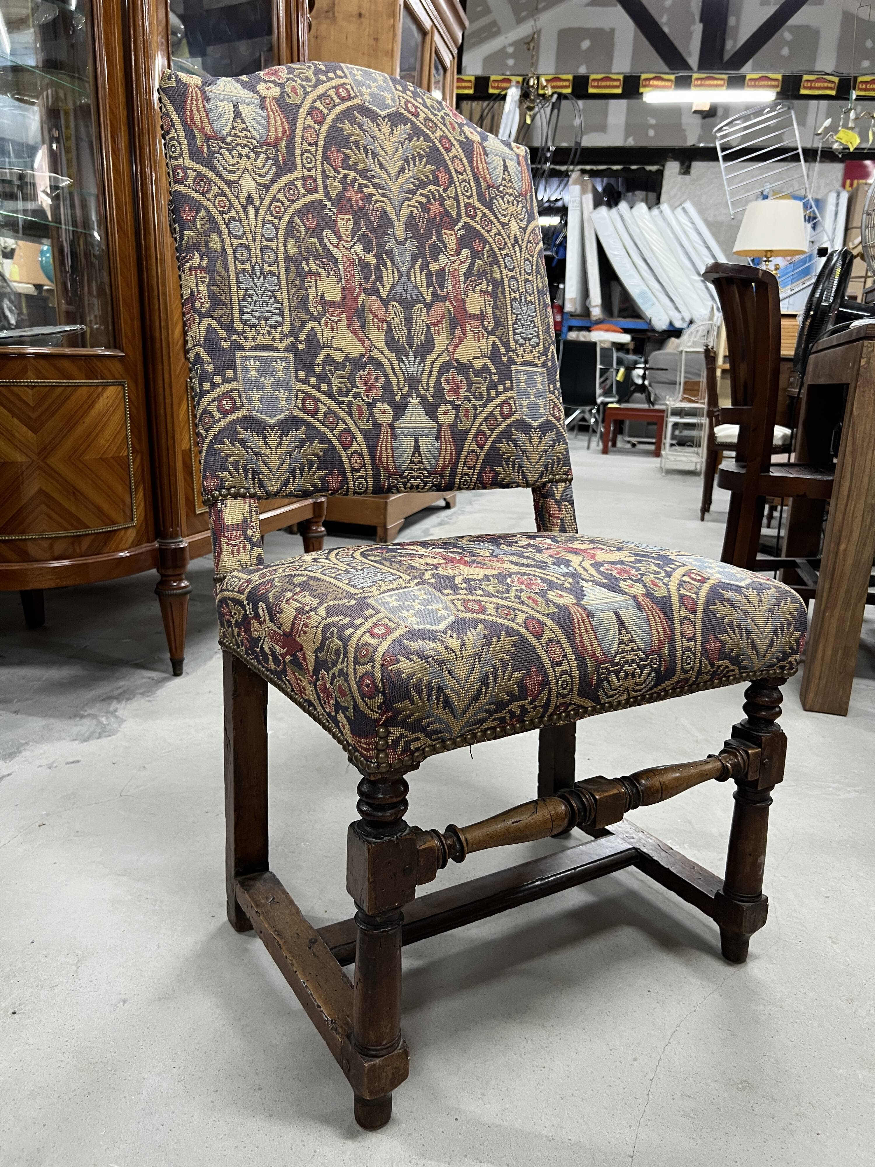 Antique Louis XIII style extra chair