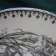 Set of 6 plates dark green iron earth "Raoul"