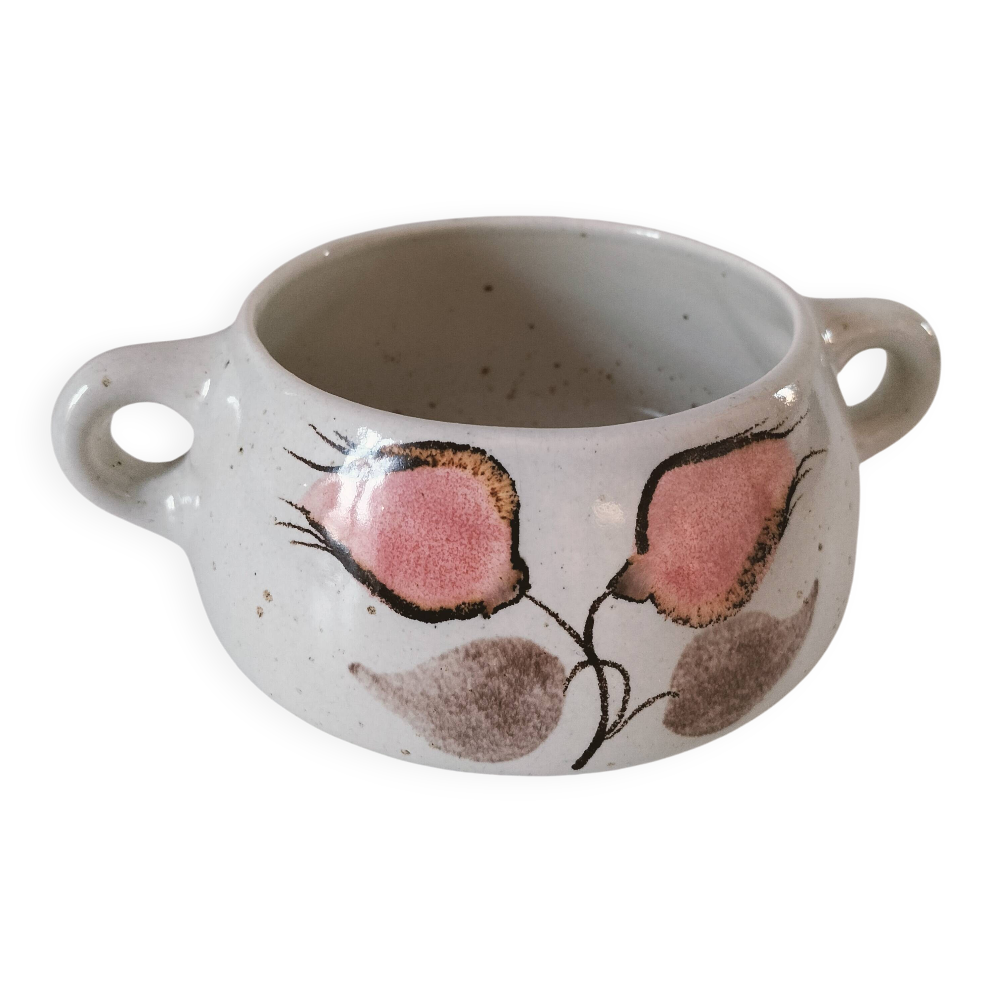 Vintage Salins soup bowl – Coppelia model – hand-decorated