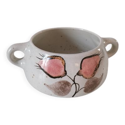 Bol à soupe vintage Salins modèle Coppelia décoré à la main