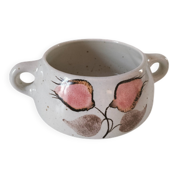 Vintage Salins soup bowl – Coppelia model – hand-decorated