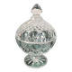 Antique sugar bowl or candy dish on a stand. Made of molded and cut crystal.