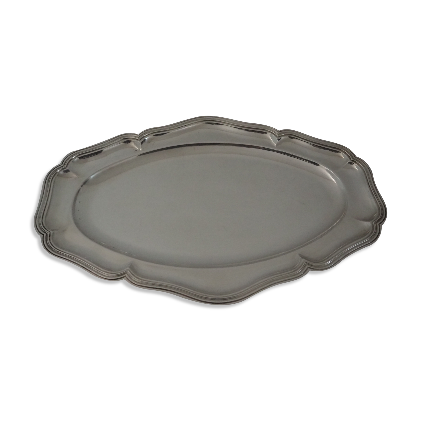 Oval-shaped dish, chinon fillets collection, christofle