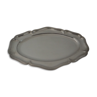 Oval-shaped dish, chinon fillets collection, christofle