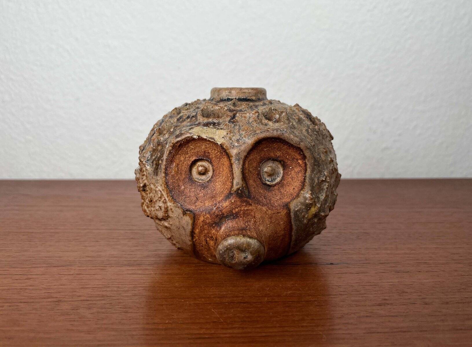 Mid-Century Modern Danish Studio Pottery Hedgehog Candleholder from Sejer Keramik, 1960s
