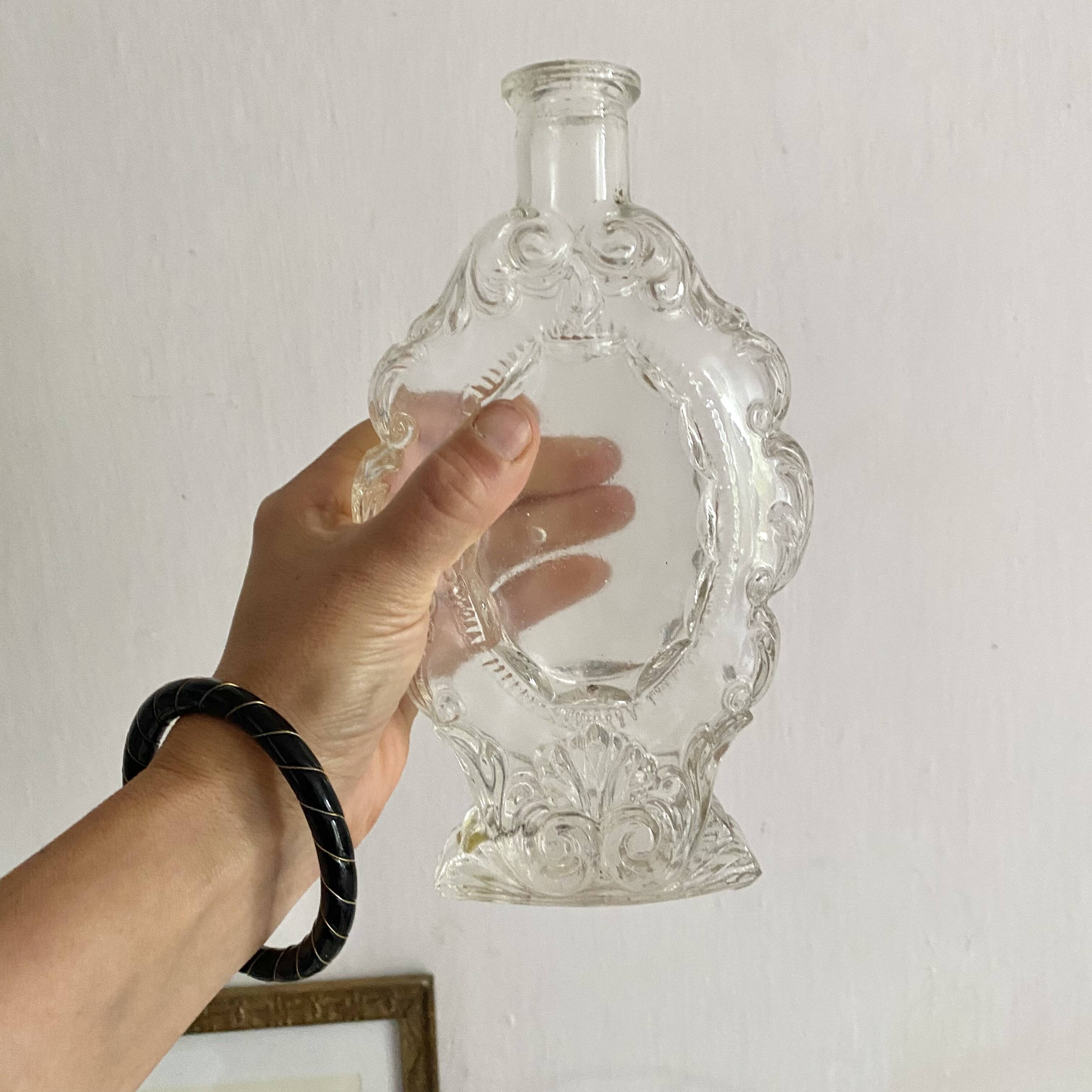 Antique molded glass carafe