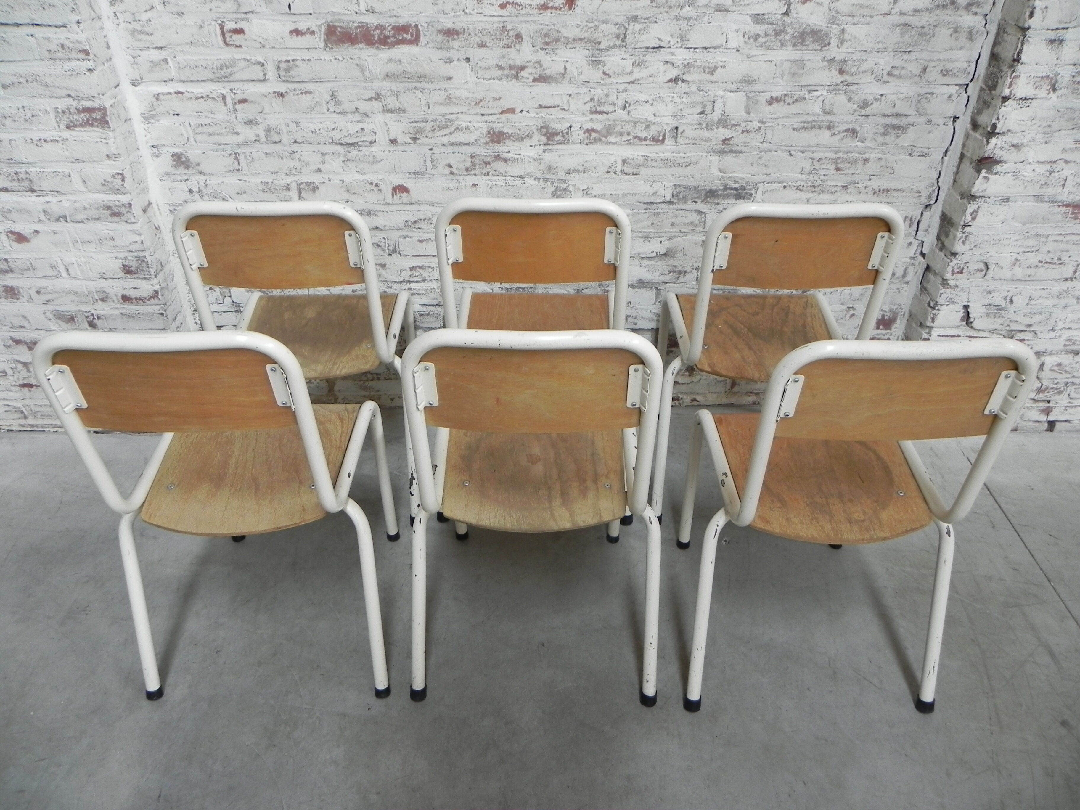 Set of 6 school chairs
