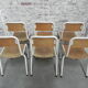 Set of 6 school chairs