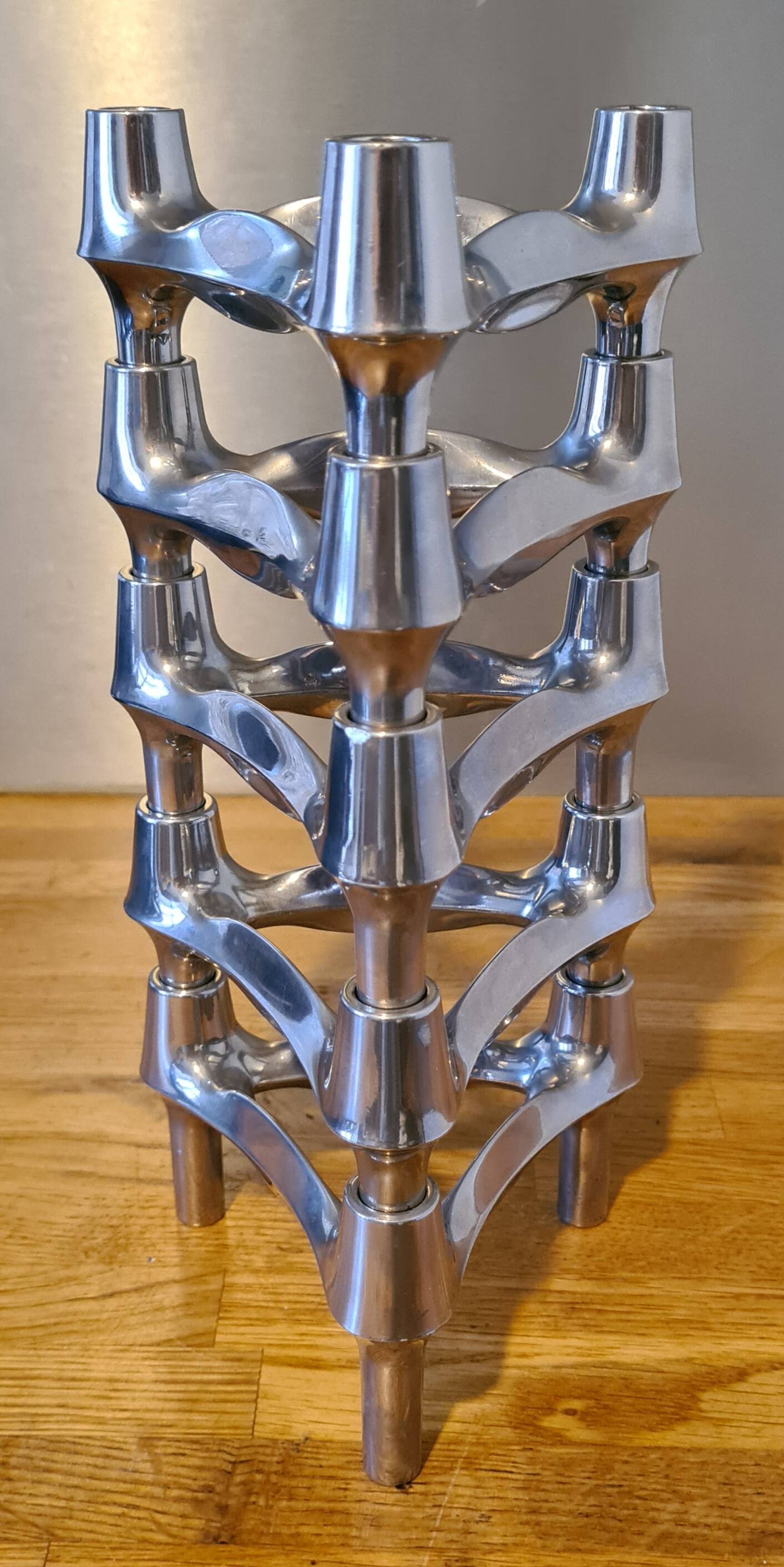 5 vintage Nagel Stoff candle holders