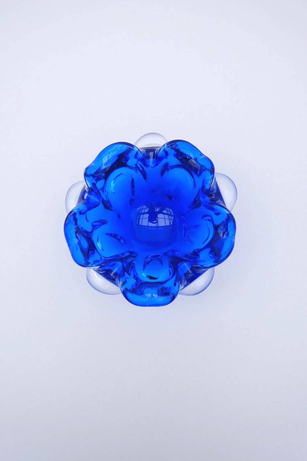 Murano glass trinket tray, blown glass, Italy 1960