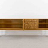 Mid-century brutalist oak sideboard