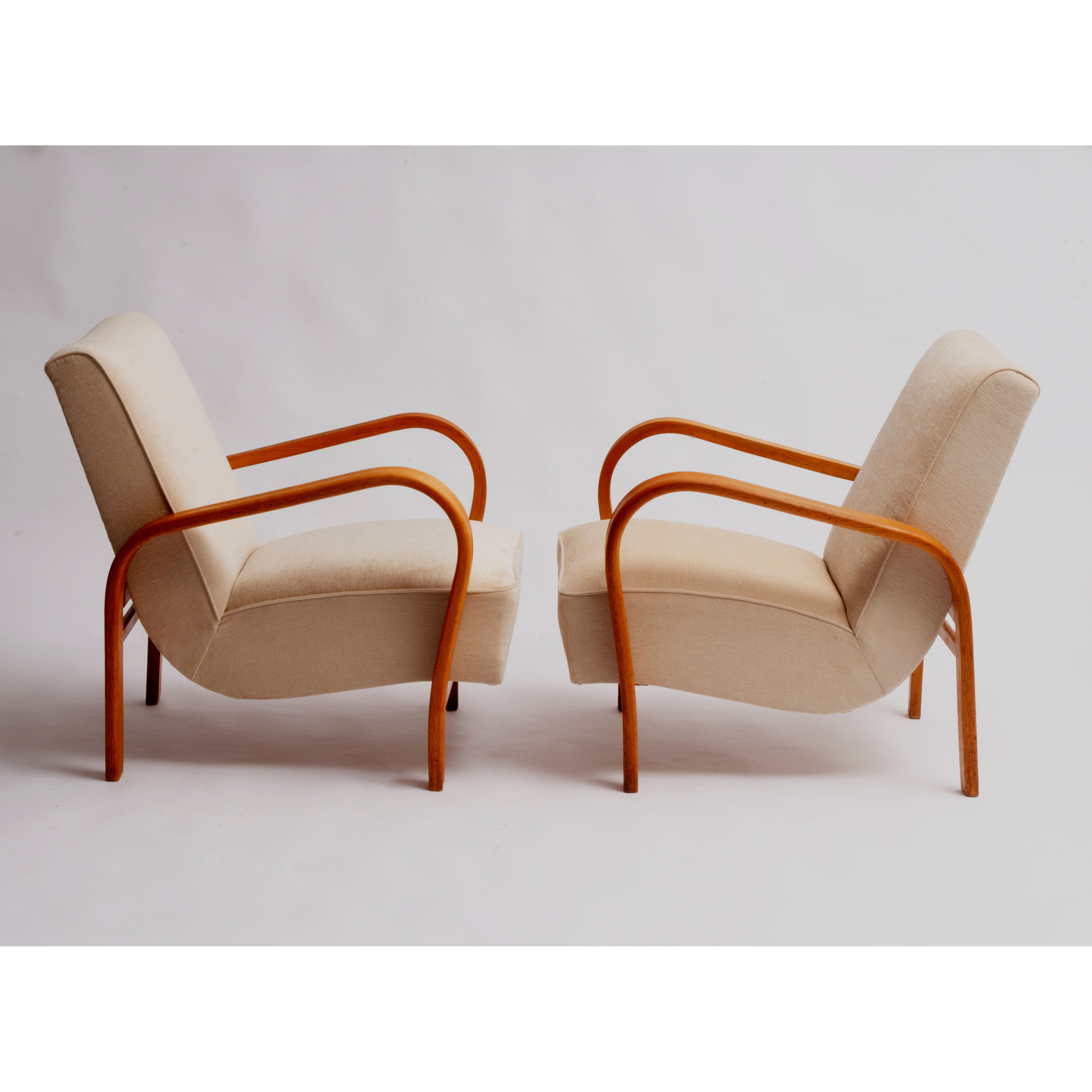 Pair of armchairs Halabala HF11