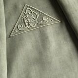 Old Sheet in Pure Khaki Linen Thread