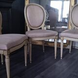 Louis XVI style medallion chairs