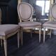 Louis XVI style medallion chairs
