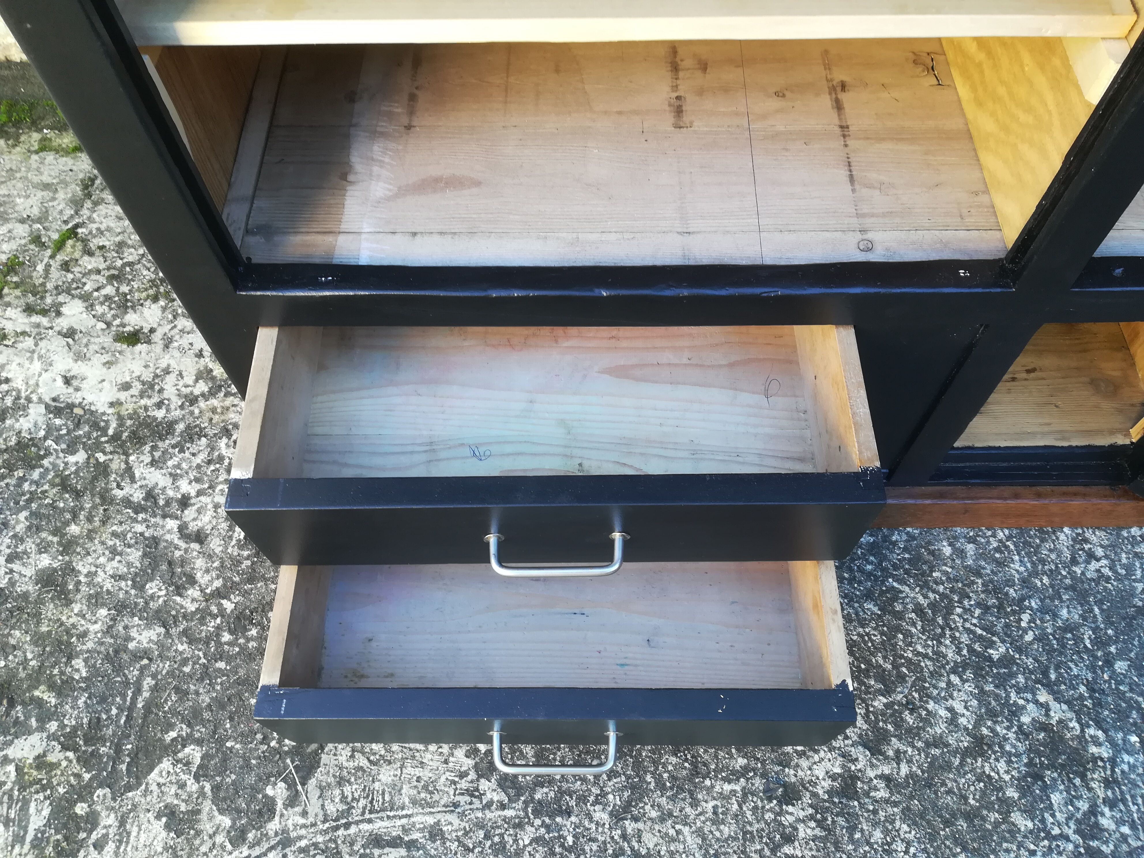 Meuble de métier en bois