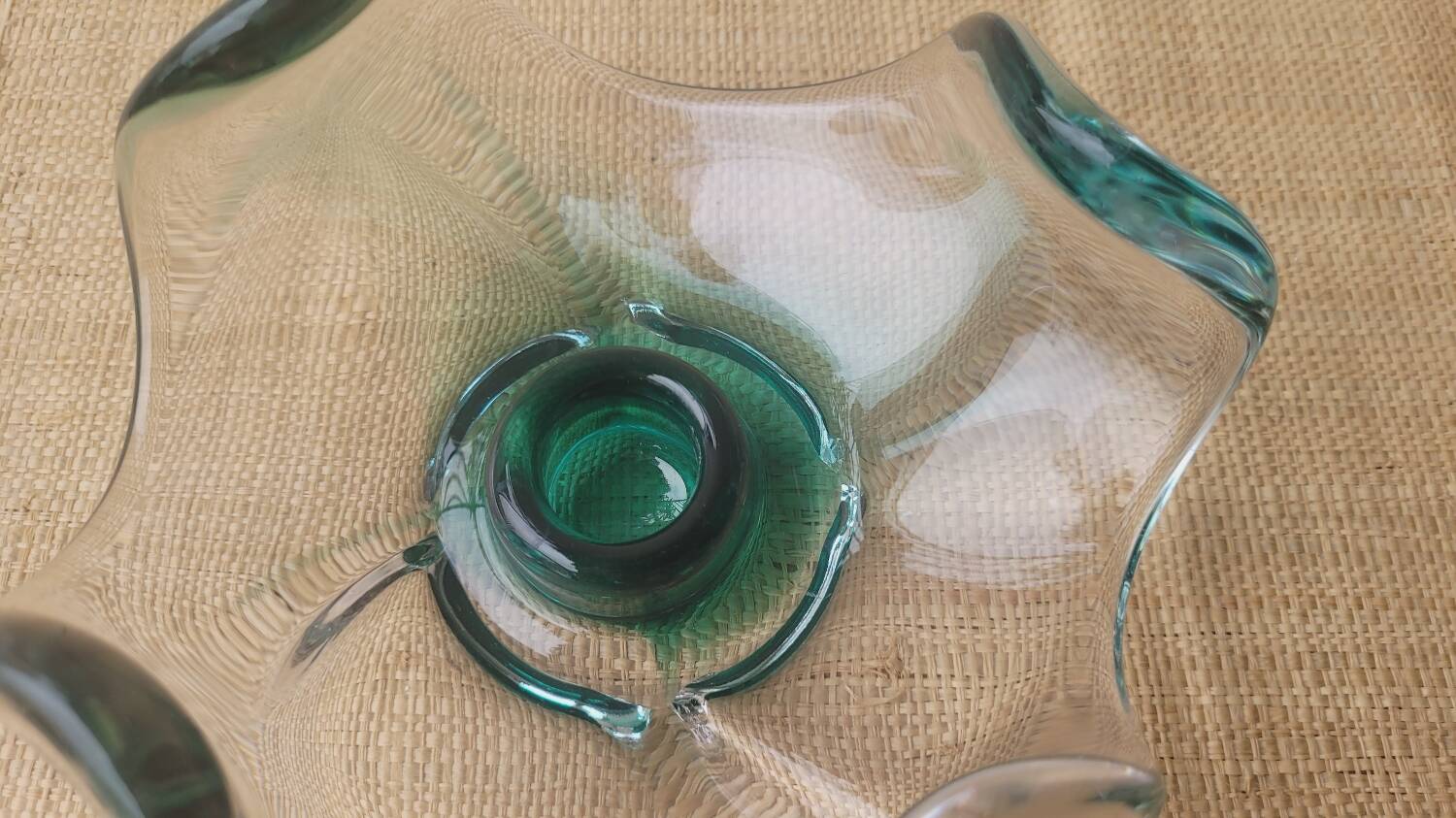 Italian glass candle holder