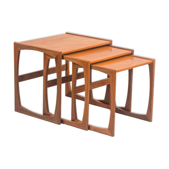Mid Century Quadrille nesting tables by R. Benett for G Plan