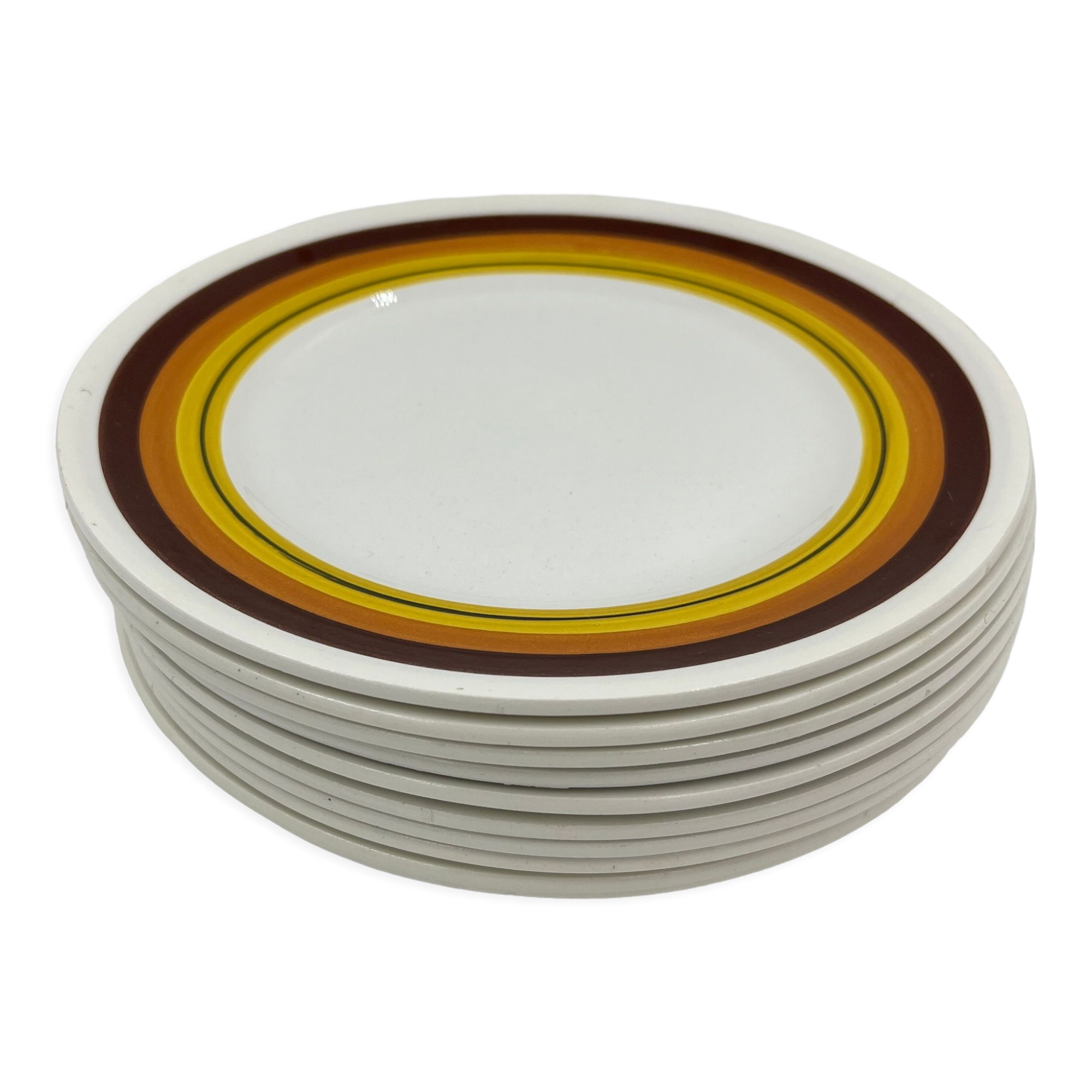 Set of dessert plates moulin des loups