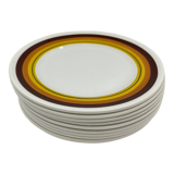 Set of dessert plates moulin des loups