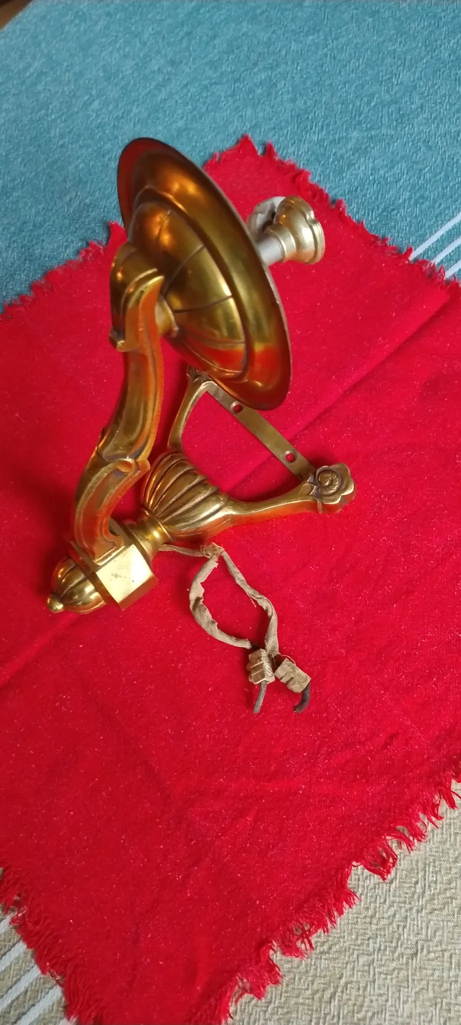 Old gilded wall light