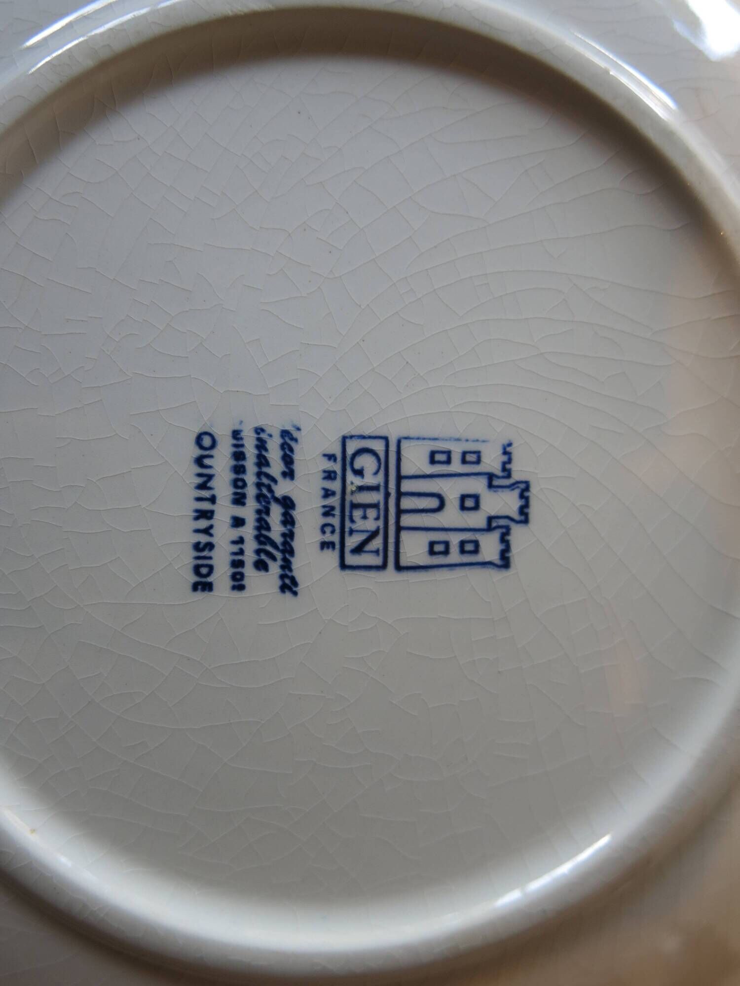 7 flat plates from the gien factory