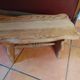 Small bench / low rustic stool in solid wood