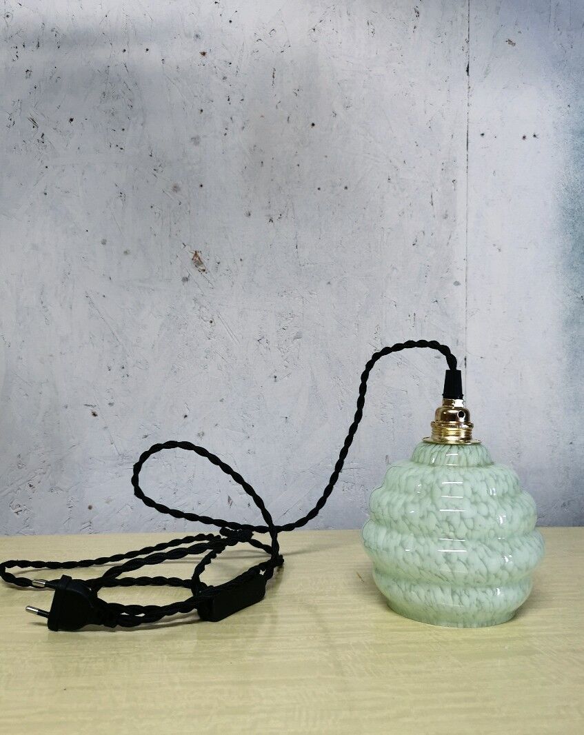 Lamp old pastel green vintage globe