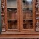 19th century carved solid wood hunting lodge sideboard