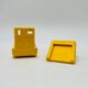 Yellow plastic hooks, design A. Rossari, Gedy edition.
