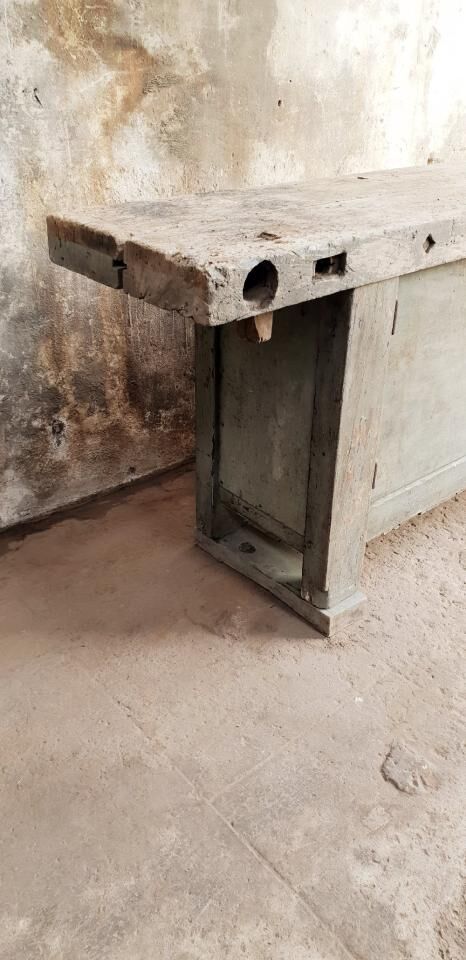 Old carpenter's workbench