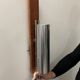 Vintage France Stainless Steel Tube wall lamps 1970s