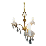 3-light bronze chandelier