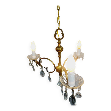 Lustre 3 lumières en bronze