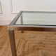 Chrome and glass coffee table from the 70s.