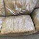 2 or 3-seater Roche Bobois sofa in genuine brown-grey leather.