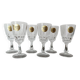 6 liqueur glasses in Arques crystal Pompadour model - Lot 2