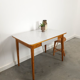 Vintage wooden dining table with formica top